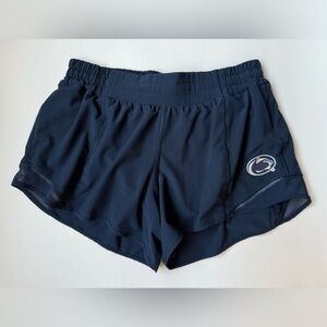 Lululemon Hotty Hot Shorts 10 Penn State Navy Running Athletic Nittany Lions 4”